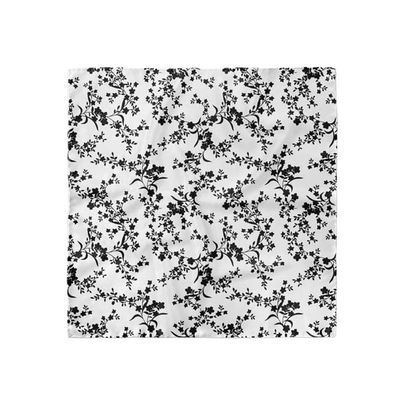 Floral Head Scarf, Baroque Blooms Vintage, Head Wrap, 3 Sizes, by Ambesonne