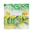 thumbnail image 1 of Floral Head Scarf, Daffodil Garden Art on Water, Head Wrap, 3 Sizes, by Ambesonne, 1 of 2