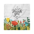 thumbnail image 1 of Floral Head Scarf, Hand Writing Thank You, Head Wrap, 3 Sizes, by Ambesonne, 1 of 2