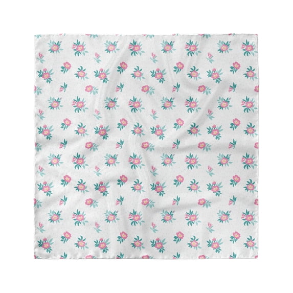 Floral Head Scarf, Wild Roses Petal in Vintage, Head Wrap, 3 Sizes, by Ambesonne