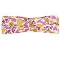 thumbnail image 1 of Floral Headband, Romantic Style Bicolor Hearts and Blooming Roses Valentine's Day, Elastic and Soft Women's Bandana for Sports and Everyday Use, Grey Red Coconut, by Ambesonne, 1 of 3
