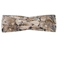 thumbnail image 1 of Floral Headband, Vintage Plant Arrangement with Soft Colors Faded Foliage Leaves Natural Vegetation, Elastic and Soft Women's Bandana for Sports and Everyday Use, Grey Red Coconut, by Ambesonne, 1 of 3