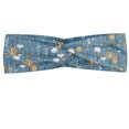 thumbnail image 1 of Floral Headband, Winter Style Botanical Bloom Flowers in Pastel Tones, Elastic and Soft Women's Bandana for Sports and Everyday Use, Grey Red Coconut, by Ambesonne, 1 of 3