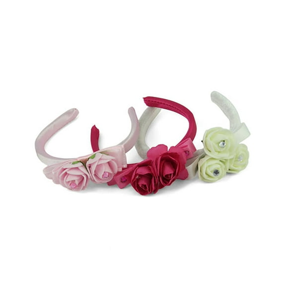 Floral Headbands Set 3pc Made to fit an 18" Doll