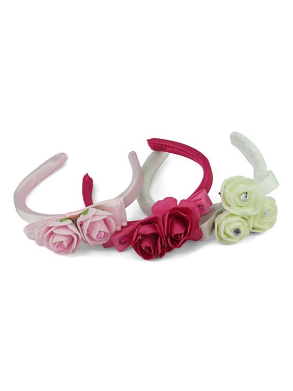 Floral Headbands Set 3pc Made to fit an 18" Doll