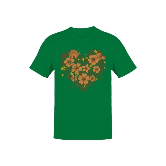 Floral Heart Design Women's T-shirt