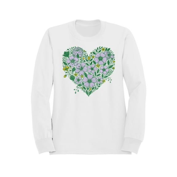 Floral Heart Graphic Men's Sweatshirt