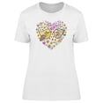 thumbnail image 1 of Floral Heart Kissing Birds Tee Women's -Image by Shutterstock, 1 of 2
