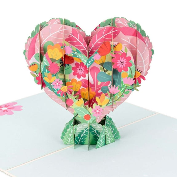 Floral Heart Pop Up Card