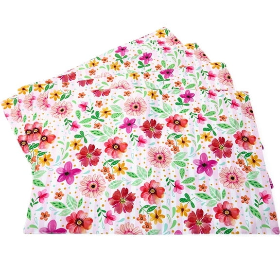 Floral Heart Set of 4 Placemats or Table Runner