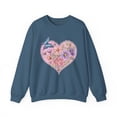 thumbnail image 1 of Floral Heart Sweatshirt, Floral Love Sweatshirt, Valentine's Day Sweatshirt, Heart Floral Sweatshirt, 1 of 55