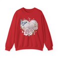 thumbnail image 1 of Floral Heart Sweatshirt, Floral Love Sweatshirt, Valentine's Day Sweatshirt, Heart Floral Sweatshirt, 1 of 55