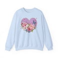thumbnail image 1 of Floral Heart Sweatshirt, Floral Love Sweatshirt, Valentine's Day Sweatshirt, Heart Floral Sweatshirt, 1 of 54