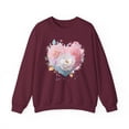 thumbnail image 1 of Floral Heart Sweatshirt, Floral Love Sweatshirt, Valentine's Day Sweatshirt, Heart Floral Sweatshirt, 1 of 55