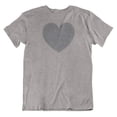 thumbnail image 1 of Floral Heart or Love Valentine T-Shirt for Wife, GF, Women & Girls (Distressed) Athletic Heather, 1 of 7