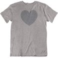 thumbnail image 1 of Floral Heart or Love Valentine T-Shirt for Wife, GF, Women & Girls (Distressed) Athletic Heather, 1 of 7