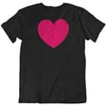thumbnail image 1 of Floral Heart or Love Valentine T-Shirt for Wife, GF, Women & Girls (Distressed) Black, 1 of 7