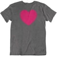 thumbnail image 1 of Floral Heart or Love Valentine T-Shirt for Wife, GF, Women & Girls (Distressed) Dark Gray Heather, 1 of 7