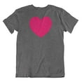 thumbnail image 1 of Floral Heart or Love Valentine T-Shirt for Wife, GF, Women & Girls (Distressed) Dark Gray Heather, 1 of 7