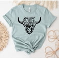 thumbnail image 1 of Floral Heifer T-shirt Farm Life Shirt Tee Farmer Gift Cowgirl Cow Top Country Women's Shirts Animal Cute Mom Mama Highland With Flowers Boho, 1 of 3