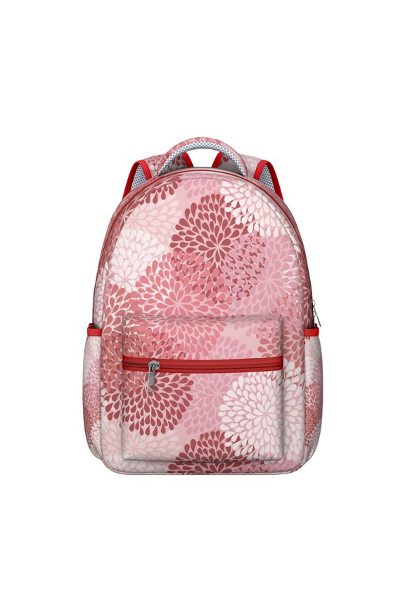 Floral Hippie Retro Style School Bag - Lightweight & Durable Design