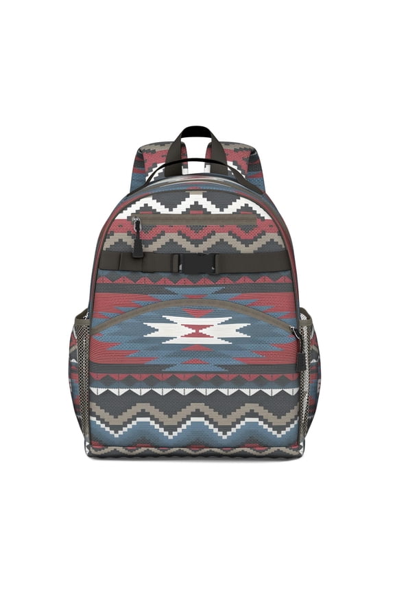Floral Hippie Waterproof Backpack - Lightweight Student Bag with Breathable Padded Straps