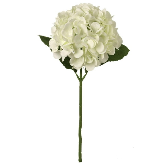 Floral Home 12PC 18" Cream Hydrangea Stems - Set of 12, Large 7" Blooms, Home Decor - Ideal for Bouquets, Centerpieces - Timeless All-Season Elegance, by Artificial Flowers C95