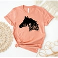 thumbnail image 1 of Floral Horse Shirt Lover Cute T-shirt Head For Equestrian Animal Summer Top Farm Live Gift Tee Country Flower Women's, 1 of 3