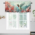 thumbnail image 1 of Floral Hummingbird Curtains Valances for Home Decor Spring Flower Romantic Watercolor Natural Window Valance for Bedroom Bathroom Living Room Dining Room Valances Set 54 by 18 in, 1 Panel, 1 of 6