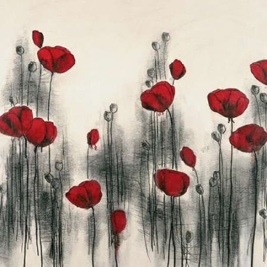 Floral II Canvas Art - Hans Andkjaer (24 x 24)