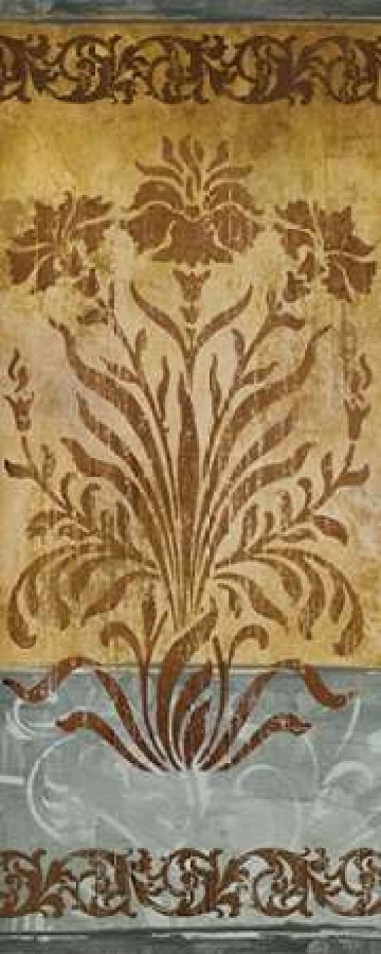 Floral Imprints II Canvas Art - Elizabeth Medley (10 x 20)