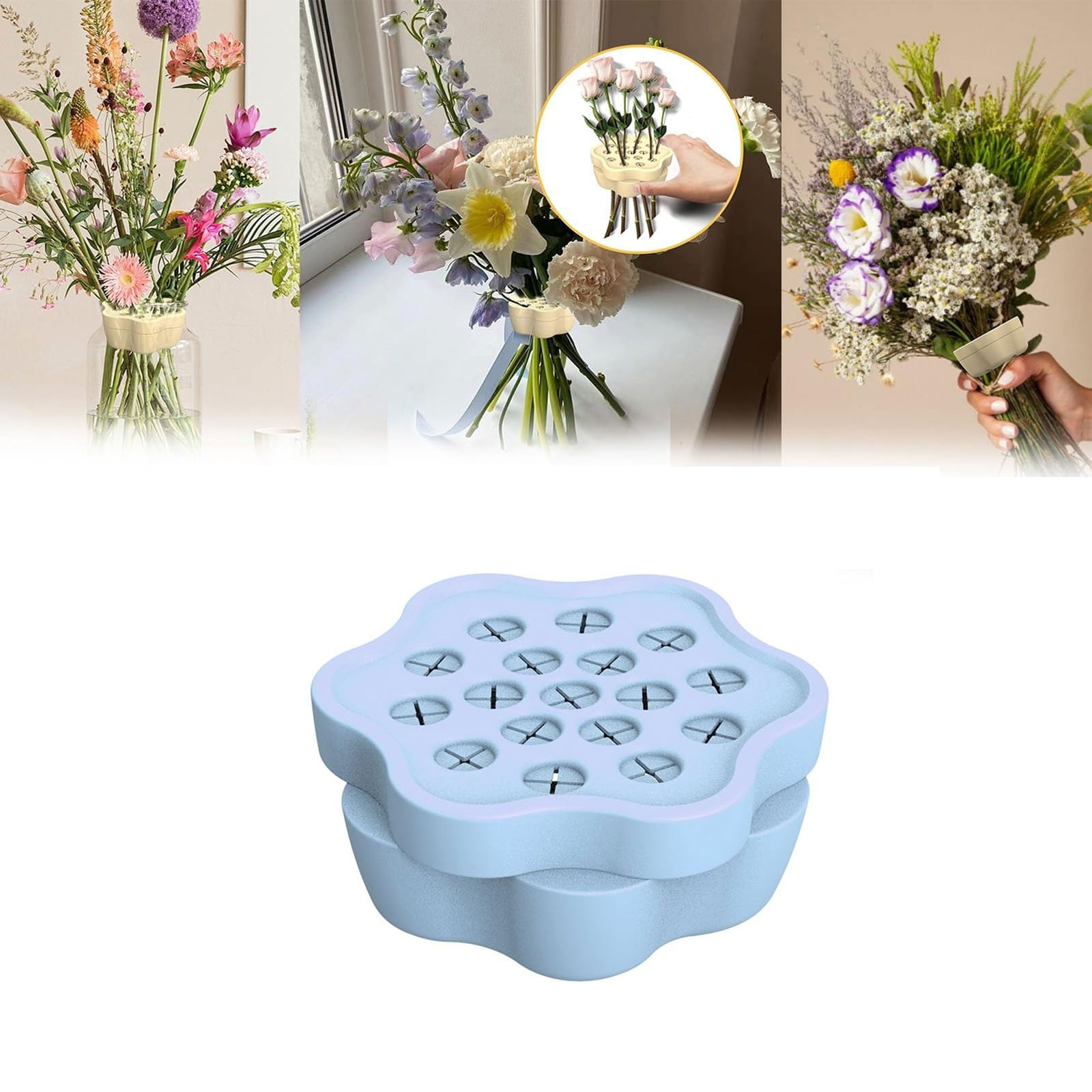 Floral Indoor Plant Pot, Blue Large Pots For Plants Indoor, 2024