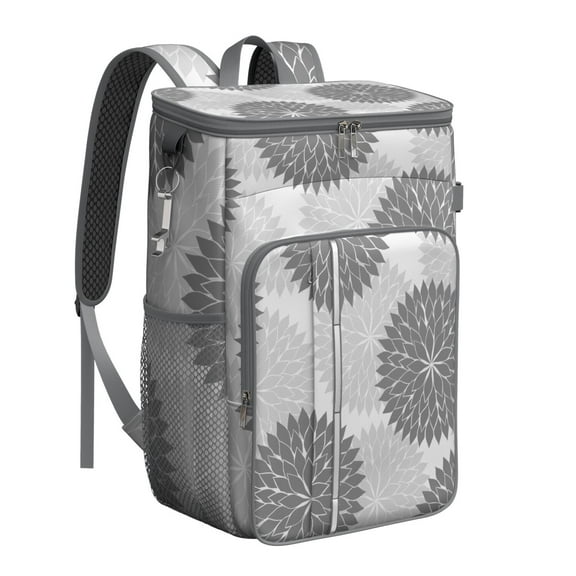 Floral Insulated Backpack Cooler - 20L Soft Cooler Bag, Boho Chic Design for Picnic, Camping & Beach