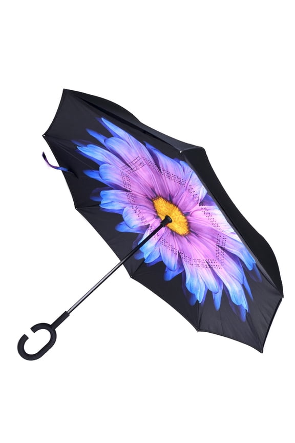 Floral Inverted Double Layer Umbrella
