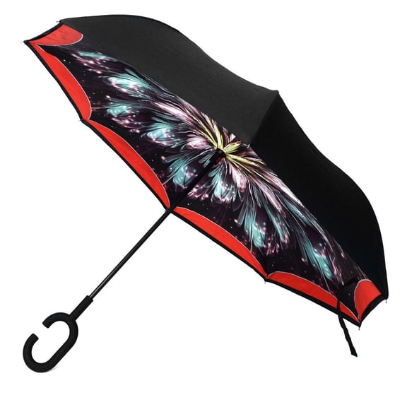 Floral Inverted Double Layer Umbrella