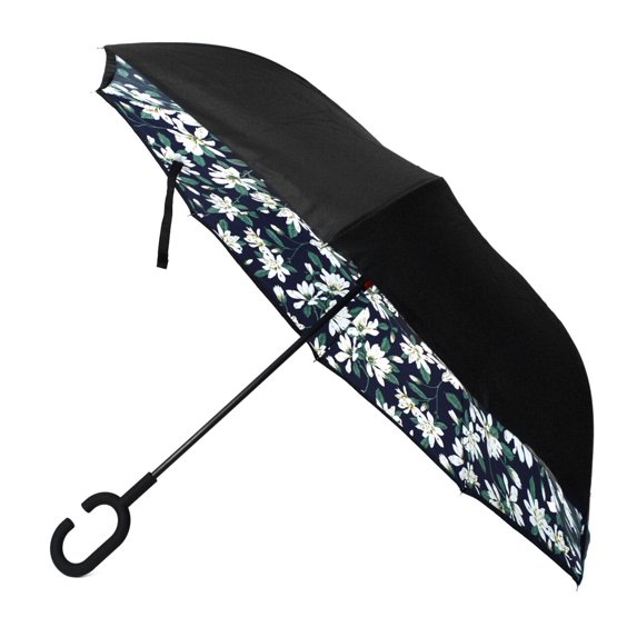 Floral Inverted Double Layer Umbrella
