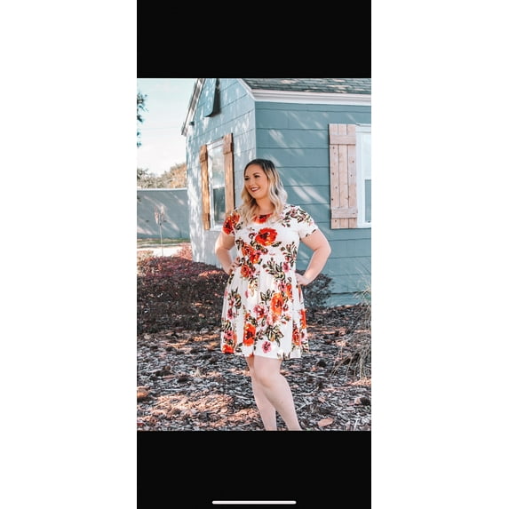 Floral Jersey Dress - PLUS