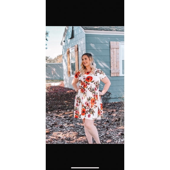 Floral Jersey Dress - PLUS