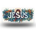 thumbnail image 1 of Floral Jesus Art Front License Plate,Metal License Plate,Funny Standard Plates Personalized Novelty Decorative For Men/Women/Boys/Girls Car 6×12 Inch, 1 of 7
