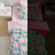 CLD COLLECTIONS Twin Girls 5-Piece Bed in a Bag, Glow in the Dark Kids Comforter Bedding with Sheet Set