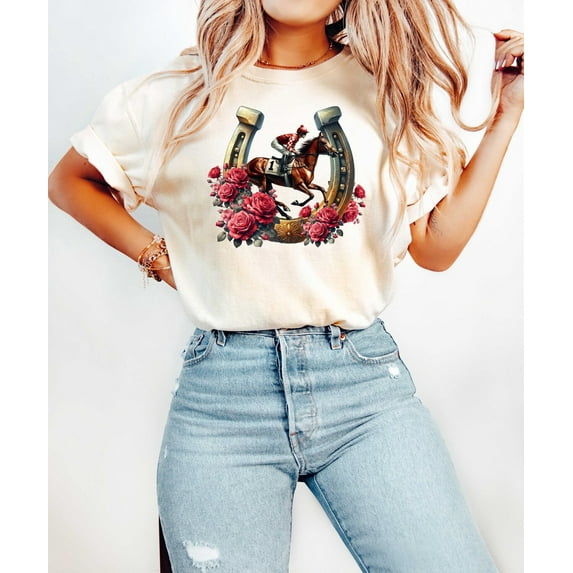 Floral Kentucky Derby Shirt, Ridin' Derby Shirt, Kentucky Derby Shirt, Riding Derby Tshirt, Let's Get Down And Derby Weekend Race Day Shirt