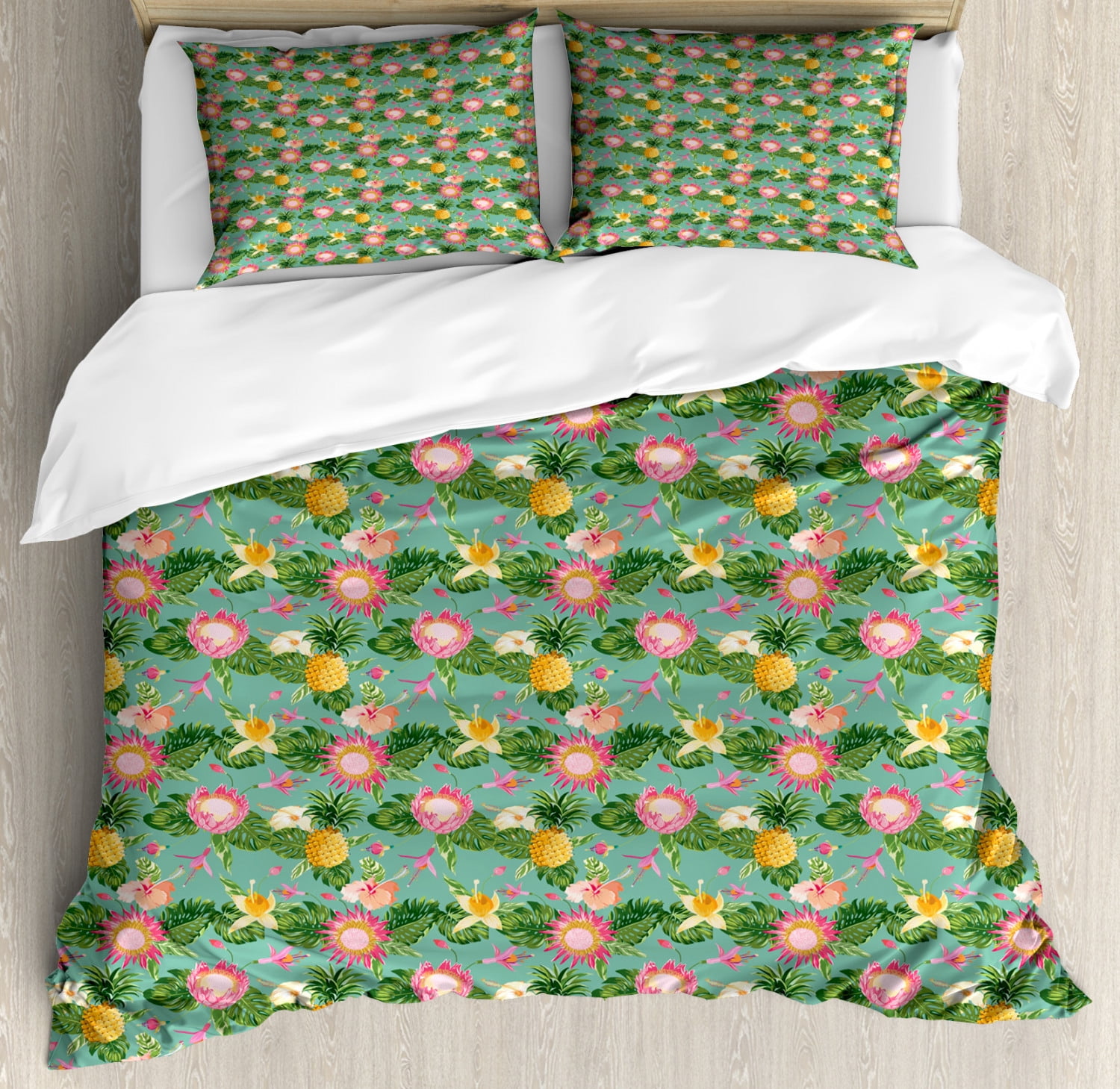 King Tropical Leaf Duvet Cover Set main image 1