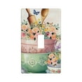 thumbnail image 1 of Floral Kitchen Bowls Stack Light Switch Cover Plates Single Toggle Wall Plate, Decorative 1-Gang Christmas Decor Lightswitch Cover, 1 of 7
