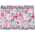 thumbnail image 1 of Floral Kitchen Curtains 2 Panels UV Protected Tier Curtains, Half Window Curtains Kitchen Tiers for Guest Room Bathroom Sink Laundry Room Basement,24 x 27 Inch, 1 of 7