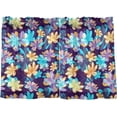 thumbnail image 1 of Floral Kitchen Curtains 2 Panels UV Protected Tier Curtains, Half Window Curtains Kitchen Tiers for Guest Room Bathroom Sink Laundry Room Basement,24"x27", 1 of 7