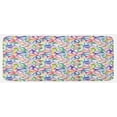 thumbnail image 1 of Floral Kitchen Mat, Colorful Flower Petals Vibrant Watercolors Abstract Hand Drawn Spring Theme, Plush Decorative Kitchen Mat with Non Slip Backing, 47" X 19", Multicolor, by Ambesonne, 1 of 1