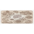thumbnail image 1 of Floral Kitchen Mat, Flowers and Paisley Pattern Doodles in Various Shapes and Designs Monochrome Image, Plush Decorative Kitchen Mat with Non Slip Backing, 47" X 19", Beige Brown, by Ambesonne, 1 of 1