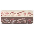 thumbnail image 1 of Floral Kitchen Mat, Floral Ornate Spring Meadow Blossoms Pattern Seasonal Composition, Plush Decorative Kitchen Mat with Non Slip Backing, 47" X 19", Umber Beige Ruby, by Ambesonne, 1 of 1