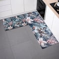 thumbnail image 1 of Floral Kitchen Mats for Floor Cushioned Anti Fatigue Non-Slip Waterproof Kitchen Rugs Premium PVC Kitchen Mat and Rug for Comfort Standing Heavy Duty Ergonomic Foam Rug, 1 of 5