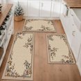 thumbnail image 1 of Floral Kitchen Rugs Sets of 3, Non Slip Kitchen Rugs and Mats Washable Farmhouse Kitchen Rugs Floral Kitchen Floor Mat Carpet Runner Rugs for Hallway Laundry Room, 1 of 12